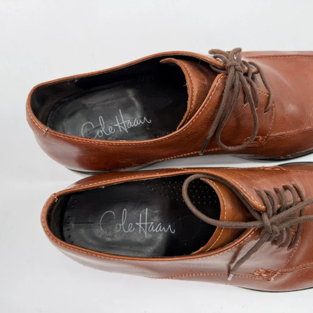 Cole Haan Derby Oxford Shoe Men 10‎ M Leather Lace Up Minimalist Office Academia